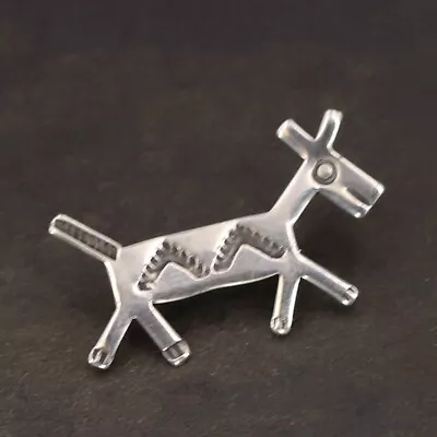 VTG Sterling Silver - NAVAJO Stamped Fetish Horse Brooch Pin - 1g • $7.13