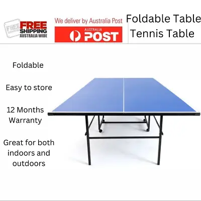 $268.95 • Buy Foldable Table Tennis Table Table OUTSIDE AND INDOOR 1YR WTY FREE SHIPPING*