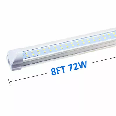 T8 LED Tube Light Bulb 2FT 4FT 6FT 8FT Integrated LED Shop Light Fixture D-shape • $347.39