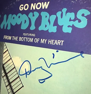 SIGNED By DENNY LAINE Vinyl The Moody Blues Record From The Bottom Of My Heart • $74.99