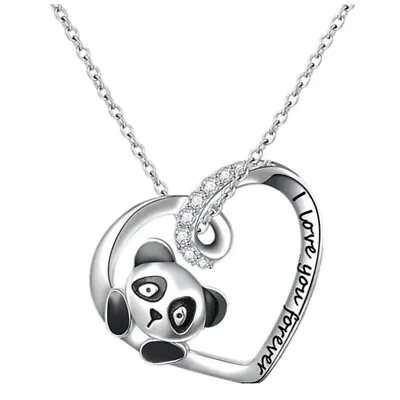 Panda I Love You Forever Spirit Animal Necklace Pendant + Free Gift Bag • $8.70