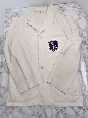 Vintage White Men’s Doctor Jacket With Physician Assistant Patch • $19.99