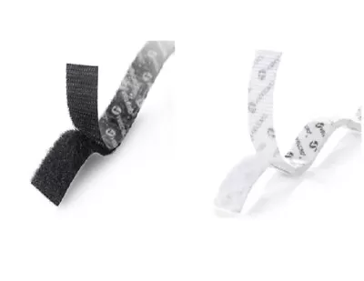 VELCRO® Stick On - Hook & Loop Tape - 1mt X 19mm Wide - Black Or White • $13.95