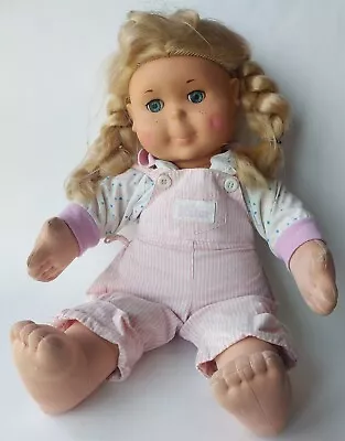 Vintage 1986 Hasbro Kid Sister Blonde Hair Blue Eyed Pink Overall 23  • $26.99