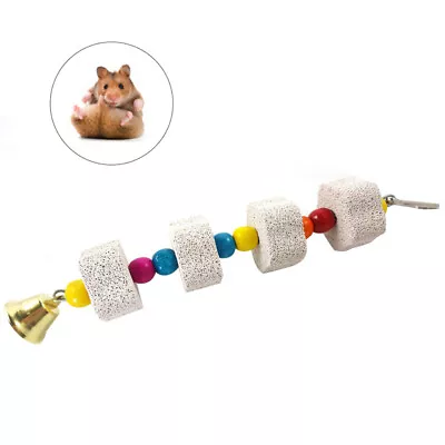 Practical Grinding Stone Bite Toy Chewing Toy Parrot Toy Hamster Rabbit • £7.98