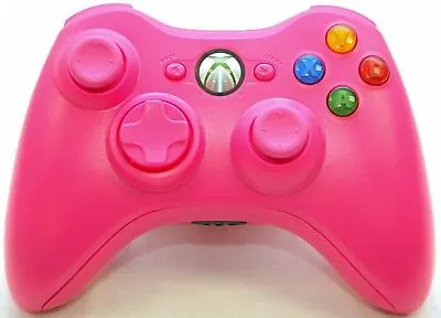 Official Microsoft Xbox 360 Wireless Controller In PINK Game Gaming Cordless HOT • $42.70