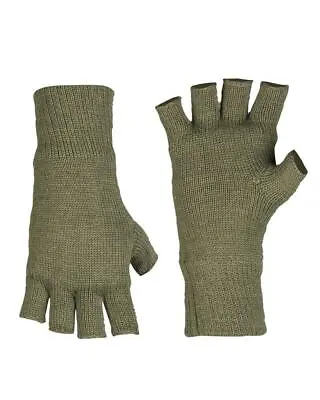 Mil-Tec Gloves Men Warm Fingerless THINSULATE™ Lining Olive Winter Tactical Gear • $16.80
