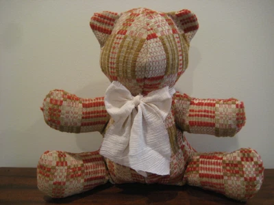 $49.50 • Buy Primitive Teddy Bear #3 - Antique Coverlet - Large Stuffed Animal - Not A Toy