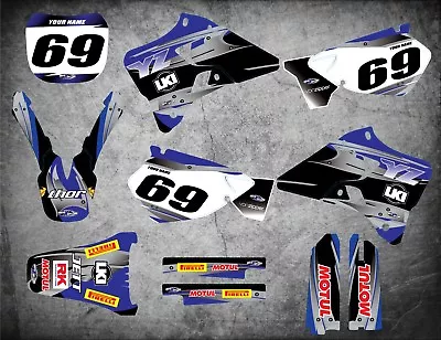 Custom Graphics Full Kit To Fit Yamaha YZ 250 / 1996 - 2001 STEEL STYLE Stickers • $249.90