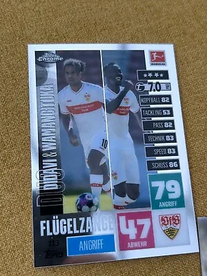 Didavi & Wamangituka Refractor Topps Bundesliga Match Attax Chrome 2020 • £0.99