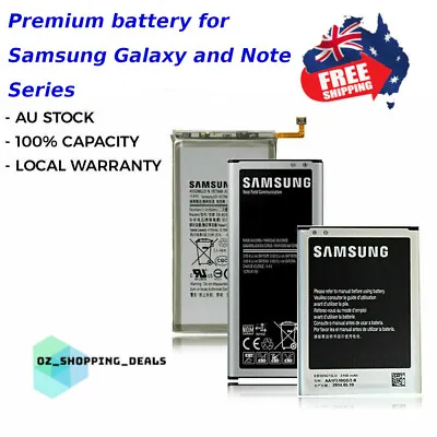 New Battery Replacement Samsung Galaxy S4 S5 S6 S7 S8 S9 Plus Edge Note 2 3 4 5 • $33.99