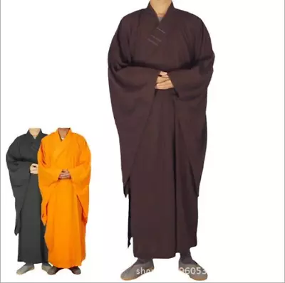 2023 Shaolin Monk Robe Chinese Kung Fu Robe Uniform Buddhist Clothing • £53.18