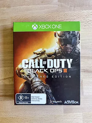 Call Of Duty Black Ops III 3 Hardened Edition Steelbook Xbox One COMPLETE Tested • $40