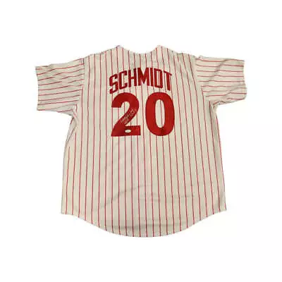 Mike Schmidt Phillies Autographed Inscribed  #548 5/2/89  Majestic Jersey JSA  • $249.99