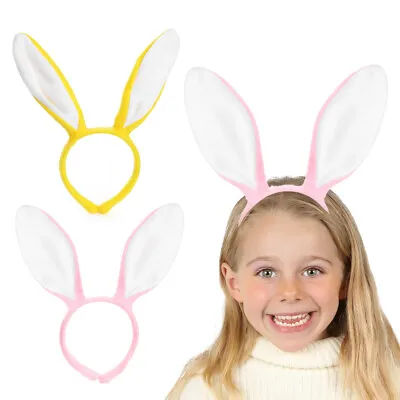 Easter Bunny Ears Headband Hairband Boppers Rabbit Costume Fancy Dress Fluffy • £3.49