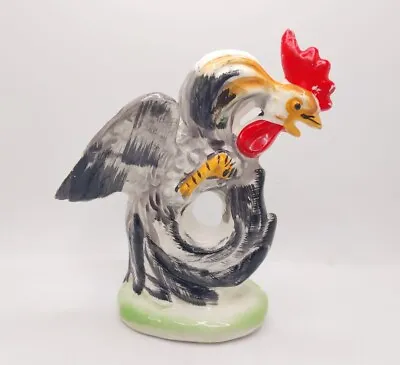 Vintage Fighting Rooster Figurine Ceramic Porcelain Japan Cock Rooster MCM • $19.99