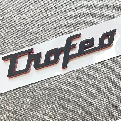 Black&Red For Maserati Ghibli Levante Side Fender Trofeo Emblem Nameplate Badge • $29.95