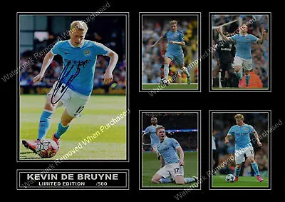 Kevin De Bruyne Manchester City Signed Limited Edition Memorabilia A4 Print • £8.69