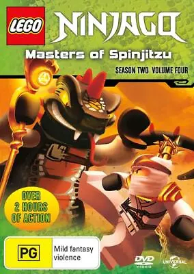 LEGO Ninjago - Masters Of Spinjitzu : Series 2 : Vol 4 (DVD 2013) Free Post • $9.95