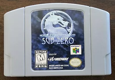 Mortal Kombat Mythologies Sub-Zero Nintendo 64 N64 Cleaned & Tested Authentic • $32.45