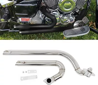 $268 • Buy Chrome Exhaust Muffler Pipe For Yamaha V Star 650 XVS650 Dragstar 650 XVS400 