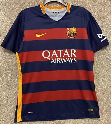 Nike FCB Jersey Adult Large Dri Fit Lionel Messi Barcelona 2015 Futbol Soccer • $39.99