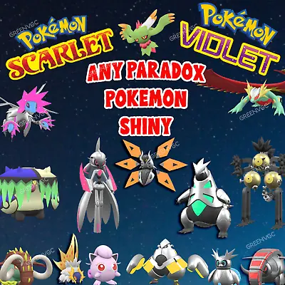 $1.75 • Buy Any Paradox Pokemon Shiny 6iv Battle Ready | Pokemon Scarlet And Violet