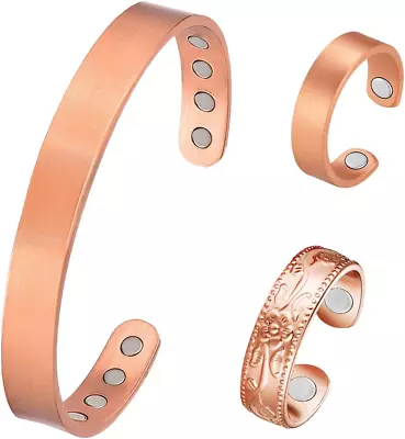 Copper Bracelet Women Men Magnetic Bracelet With Ultra Strength Magnets 100% New • $16.99