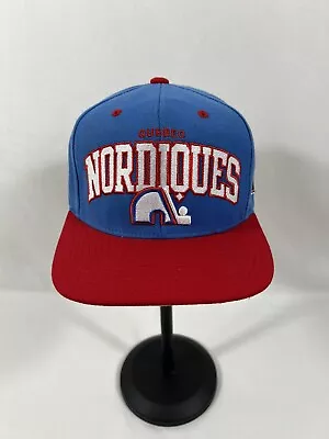 Quebec Nordiques Hat Snapback Blue NHL Hockey Mitchell Ness • $25.99