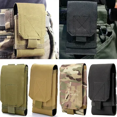 £6.04 • Buy Outdoor Universal Black Belt Pouch Army Camo Molle Bag For Mobile Phone Case