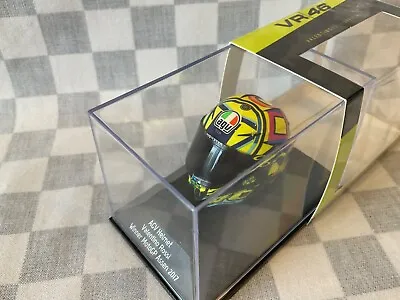 1/8 Minichamps 170846 Agv Replica Helmet Rossi Moto Gp Winner Assen 2017 • £34.95