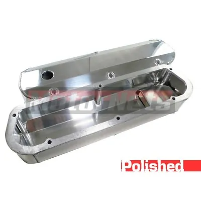 SBF Ford 289 302 Fabricated Polished Aluminum Valve Covers Tall Mustang V8 5.0L • $147.79