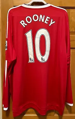 Manchester United 2015-2016 Home Football Soccer Adidas Jersey #10 ROONEY • $59.95