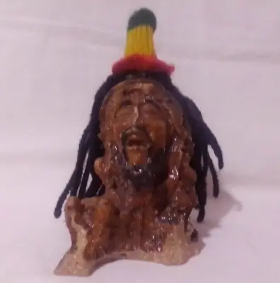 Vintage Hand Carved Bob Marley Figurine For Decoration Old Masterpiece Reggae Ar • $35