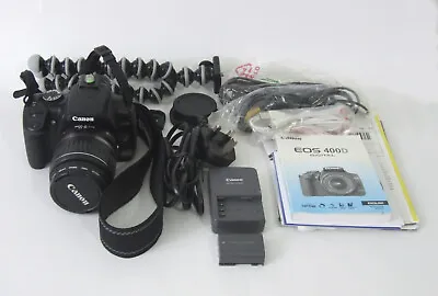 Canon EOS 400D 10.1 MP Digital SLR Camera - Black (Kit With EFS 18-55mm Lens) • £95