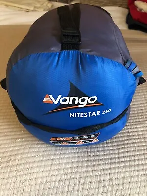 Vango Nitestar Alpha 250 Mummy Sleeping Bag 2-3 Season Blue • £30