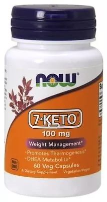 Now Foods 7-Keto 100 Mg 60 VegCap • $25.29