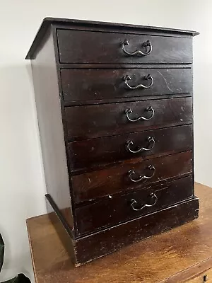 £295 • Buy 19th Century Ebonised Engineers Collectors Chest Of Drawers