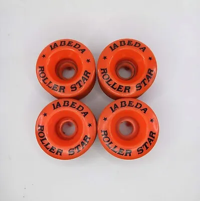 Labeda Roller Star Skate 57mm Wheels Orange Set Of 4 Vintage • $15