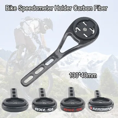 Bicycle Computer Mount Speedometer Holder Carbon Bike Stem Extension For Garmin • $15.99