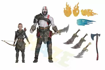 NECA 2018 God Of War4 Kratos & Atreus Figure Model Toy New In Box  • $181.01