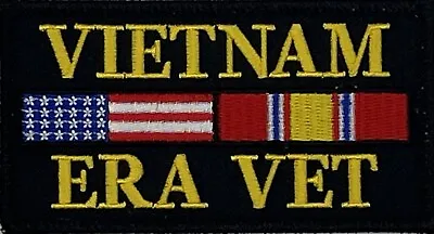 Vietnam Vet Usa Flag Ribbon Veteran Military Iron On Patch Ee-167 • $5.99