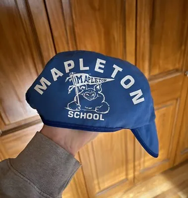 Vintage Mapleton School Boulder Colorado Racing Team Cycling Hat Cap 4 Panel • $19.99