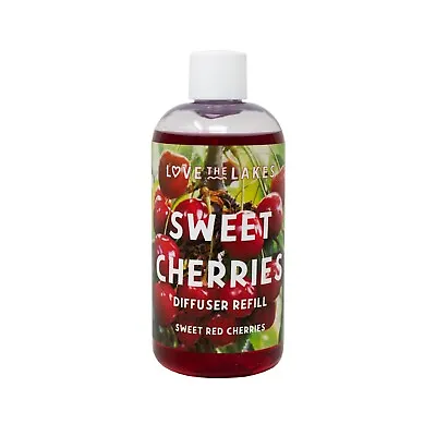 Love The Lakes SWEET CHERRIES Reed Diffuser Refill 200ml • £10.99