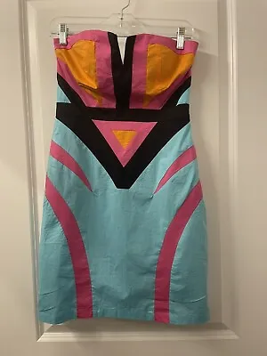 Minuet Strapless Colorblock Dress Size M • $30