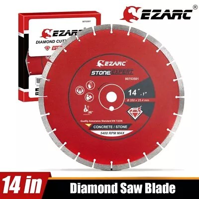 EZARC 14 Inch Diamond Saw Blade Segmented Concrete Blade Dry / Wet For Granite • $47.99