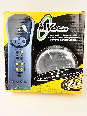 Invoca Voice Activated Universal Remote Control 4 In 1 Rechargeable Circa 2000 • $12