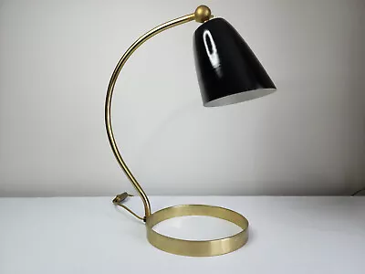 Large Italian Brass Desk Lamp. Mid Century Modernist Design. 1960s Stilnovo Era • $366.79