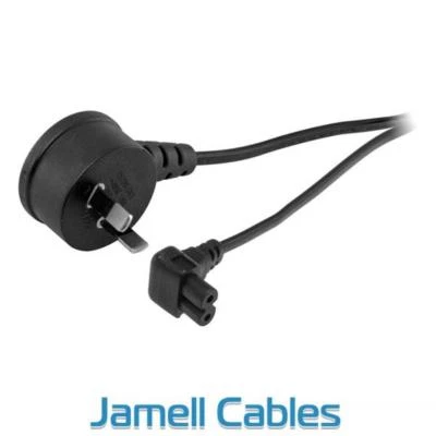 $8.70 • Buy IEC C7 Figure 8 Socket Right Angle To 2 Pin Right Angle Mains Power Lead 2m