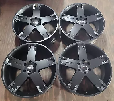 Set Of 4 Off Road  22 Inch Wheels Rims 6X135 +35mm Matte Black Ford F-150 • $1200